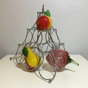Countertop Metal Pyramid Fruit Rack